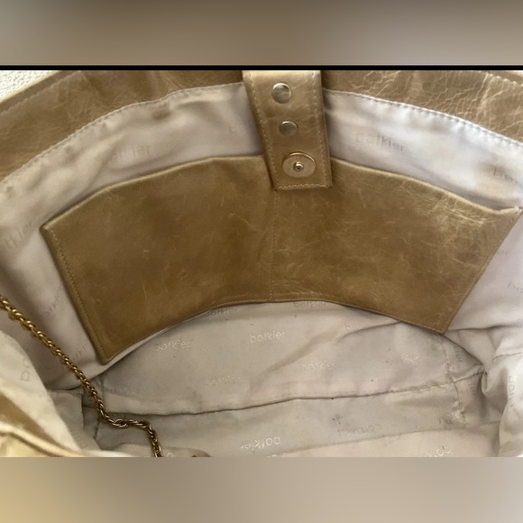 Botkier Gold Trigger Satchel Fringe Bag Handbag - Picture 16 of 16